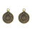2Pcs Creative Religious Copper Pendant Necklace For Men Women 2