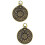 2Pcs Creative Religious Copper Pendant Necklace For Men Women 7