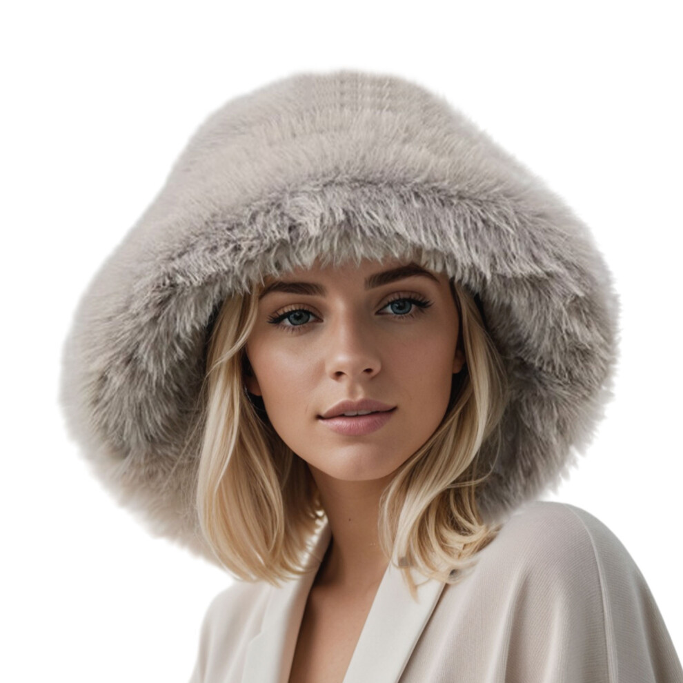 (Grey) Embrace Cold In Style Warm Bucket Hat Winter Adventures One Size Fits-image-OPC-PMTVWHW-NEW