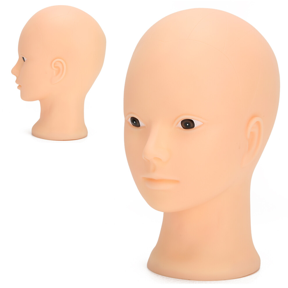 Unisex 49Cm Mannequin Head For Makeup Practice Hat Display Bald Head Without Makeup