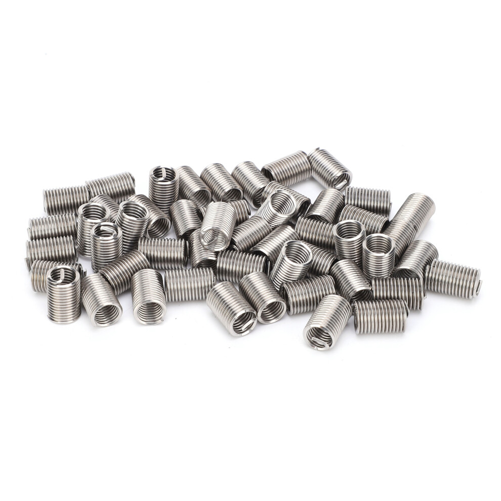 50Pcs M10 X 1.5 Sus304 Wire Thread Insert Sleeves For Fastening Repair 7901359547693