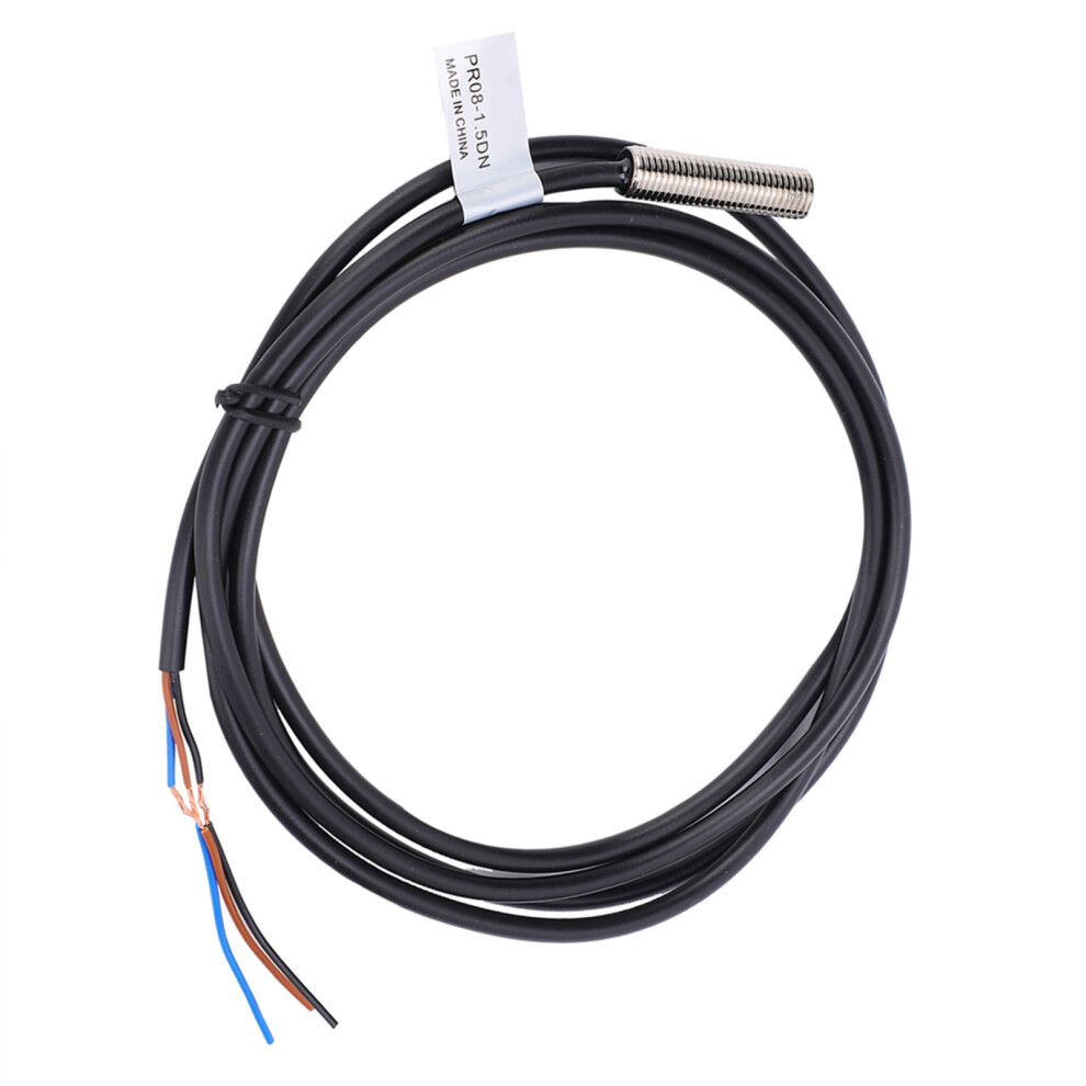 Berm Waterproof Npn No Proximity Sensor Pr08-1.5Dn 3-Wire For Dc12-24V 3781359548302