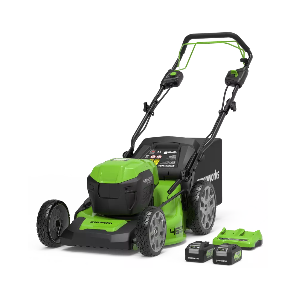 Greenworks 48V (24V X 2) Lawn Mower Sp 46Cm - 2X 4Ah Battery