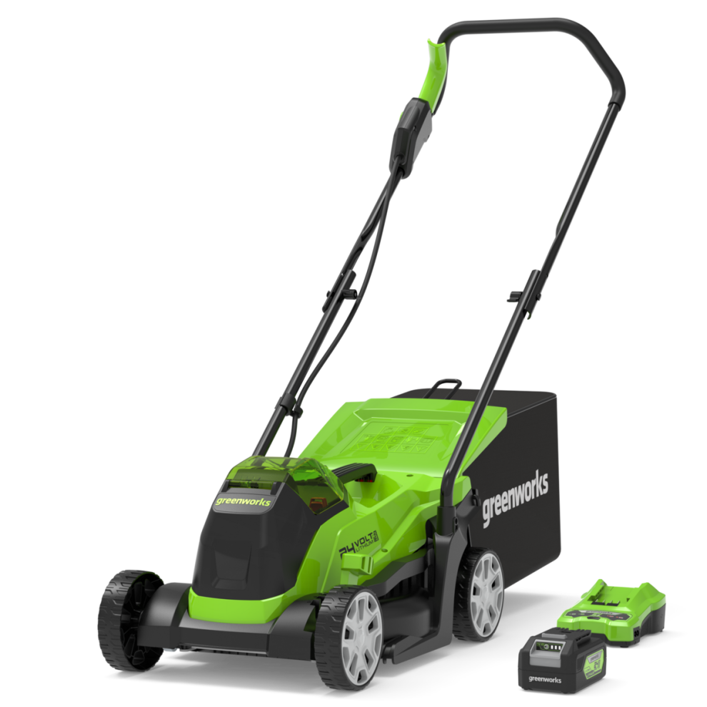 Greenworks 24V Lawn Mower 33Cm - 2Ah Battery