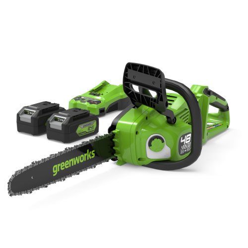 Greenworks 48V (24V x 2) Chainsaw 36cm - 2x 4Ah Battery