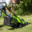 Greenworks 24V Lawn Mower 33cm - 4Ah Battery 10