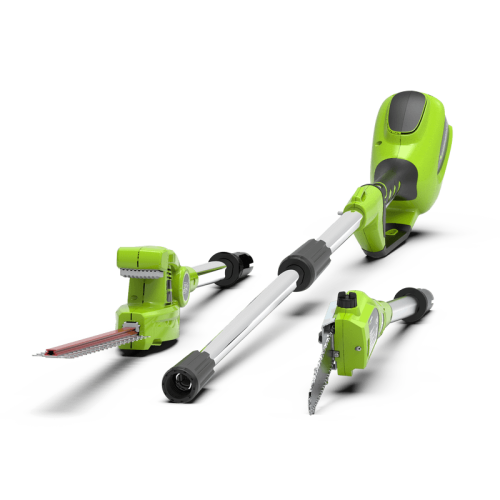Greenworks 40V Pole Saw & Hedge Trimmer - tool only 1