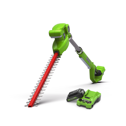Greenworks 24V Pole Hedge Trimmer 51cm - 2Ah Battery