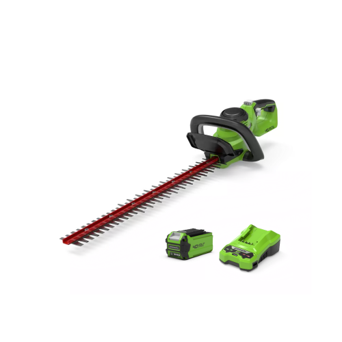 Greenworks 40V Hedge Trimmer 61cm - 2Ah Battery 1
