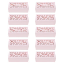 10Stk Macaron Verpackungsbox Mit Transparenter