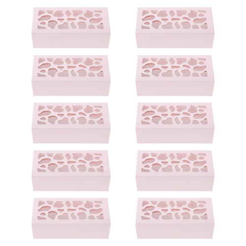 10Stk Macaron Verpackungsbox Mit Transparenter