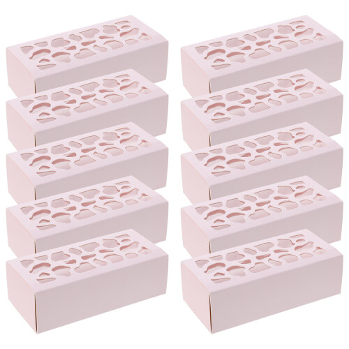 10Stk Macaron Verpackungsbox Mit Transparenter 2