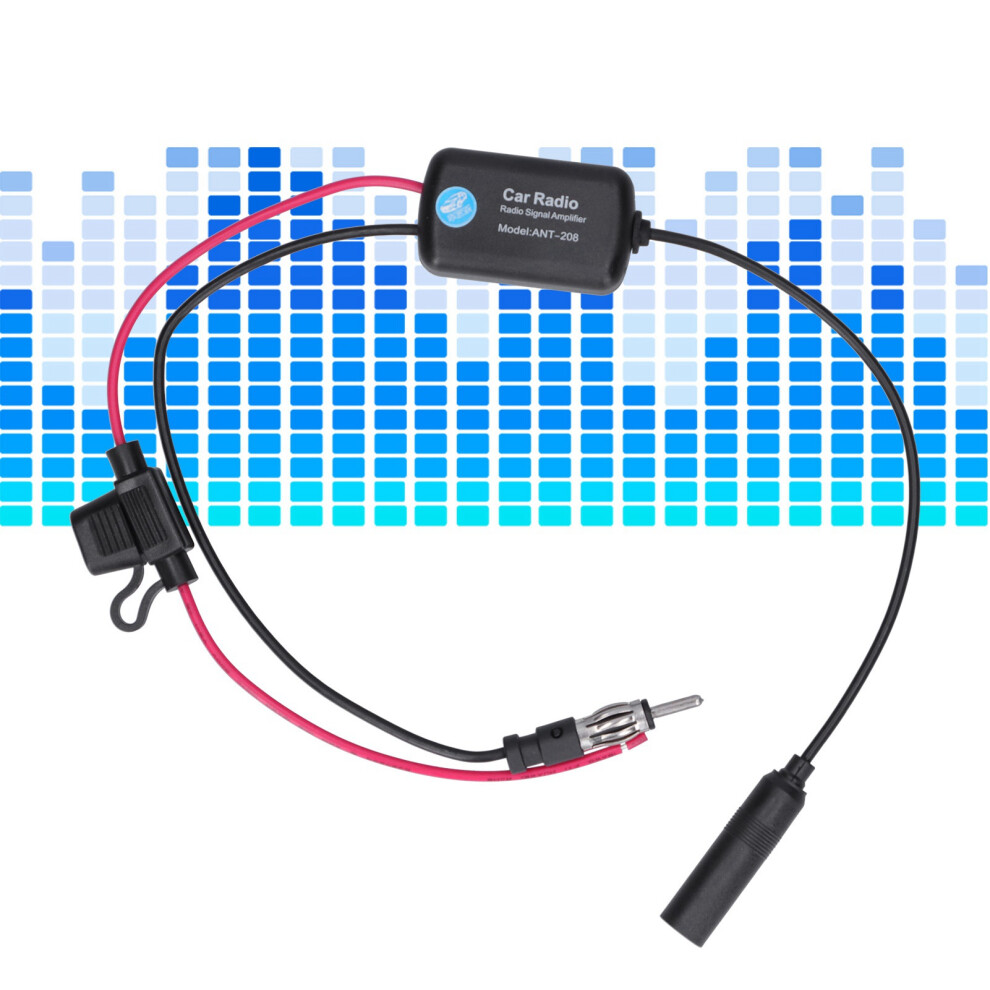 12V Car Radio Signal Amplifier Antenna Fm/Am, 12-13Db Gain 9331359552386
