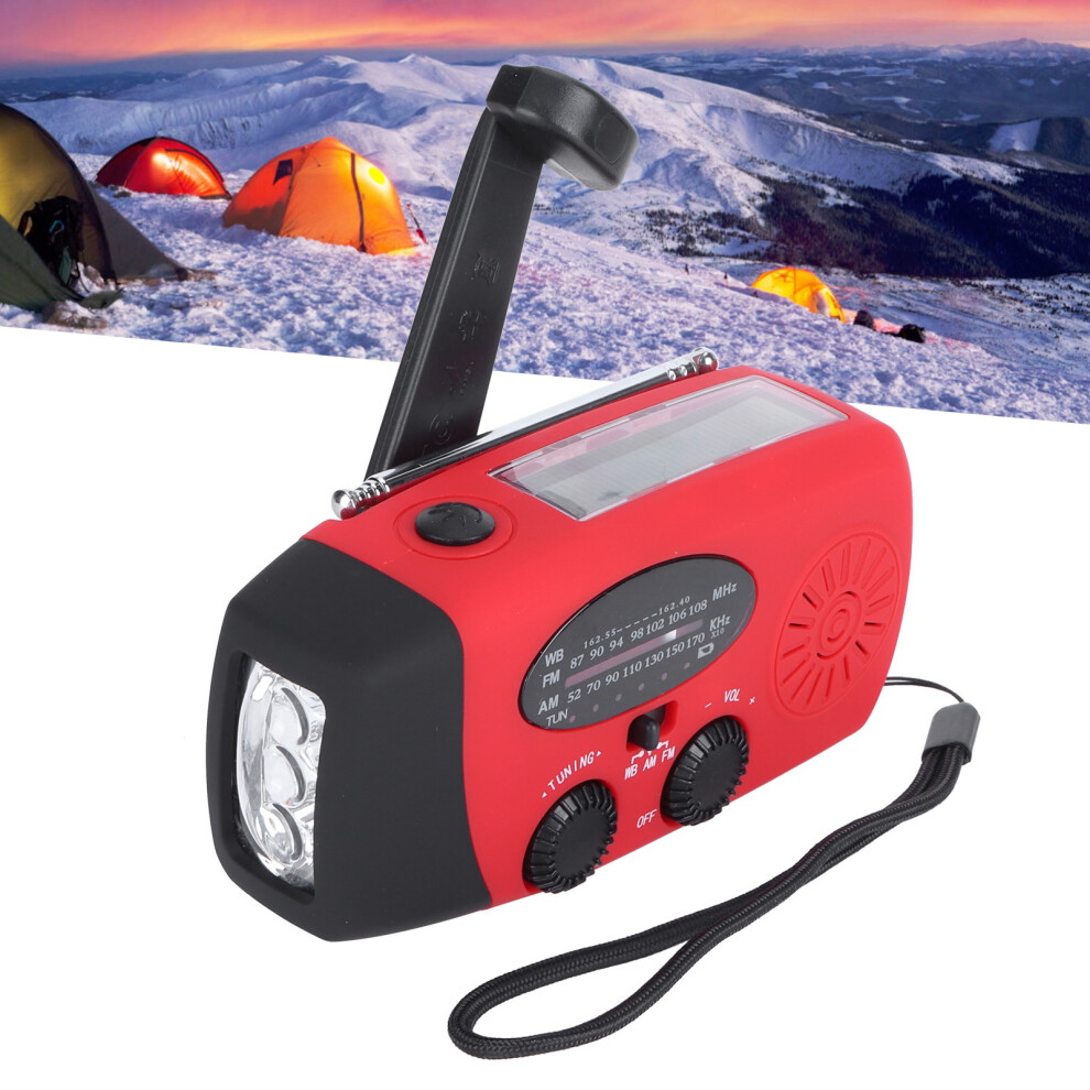 Compact Multifuntional Qqt088l Radio: Solar/Hand-Crank/Usb Charging 9311359552630