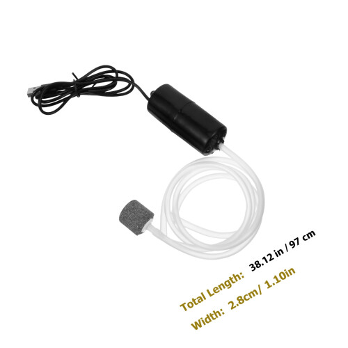 Fish Tank Air Bubbles Pump Kit Zuurstofpompapparaat Aquarium USB 1