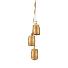 Decoratieve, eenvoudig op te hangen kerstbelornament, metalen-E