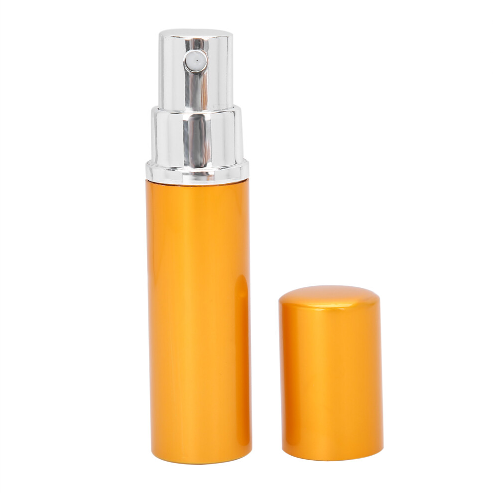 Gold Aluminum Refillable Perfume Spray Bottle 5Ml X 5Pcs