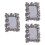 3 Pcs Resin Ginkgo Leaf Photo Frame For Home Office Silver 6