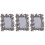 3 Pcs Resin Ginkgo Leaf Photo Frame For Home Office Silver 4