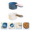2pcs plastic pet food for dogs, multipurpose bag scoops 5