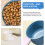 2pcs plastic pet food for dogs, multipurpose bag scoops 8