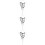3pcs Ground Plug Dad Outdoor White Iron 8