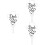 3pcs Ground Plug Dad Outdoor White Iron 6