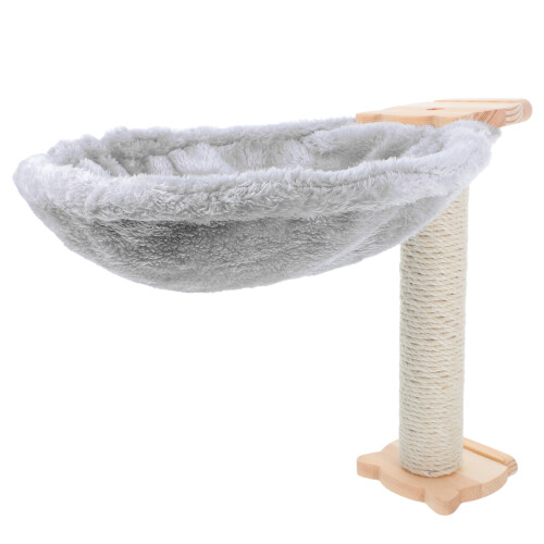 1 Set Soft Cat Tree Hammock Grey Lint Material For Cats