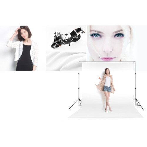 1pcs Professional Photo Backdrop White Background 39x63in 2