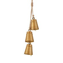 Traditional Christmas Decoration Metal Bell Pendant for Home-A