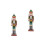 2 Pcs Wooden Nutcracker Christmas Decor Puppet Assorted Colors 5