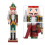 2 Pcs Wooden Nutcracker Christmas Decor Puppet Assorted Colors 9