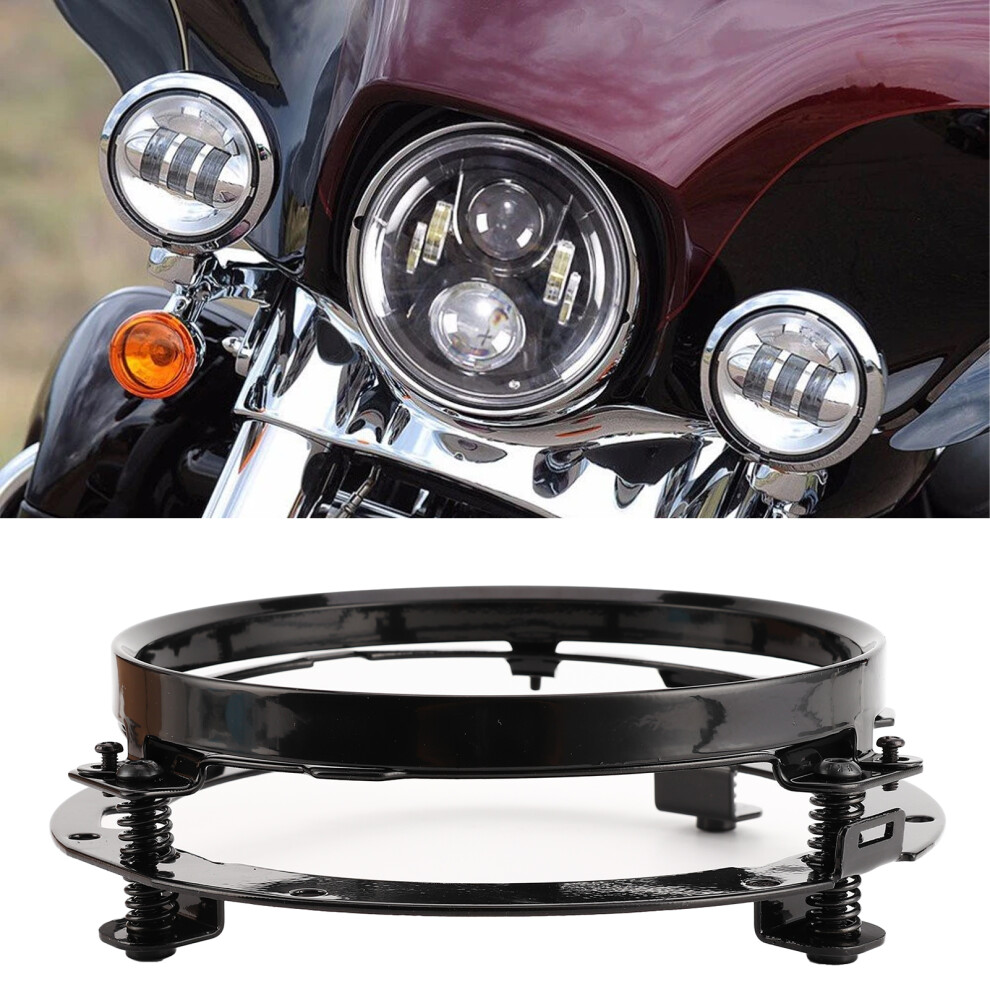 Head Mount Bracket For Jeep Wrangler Jk 7In Round Holder Light/Black 4981359555730