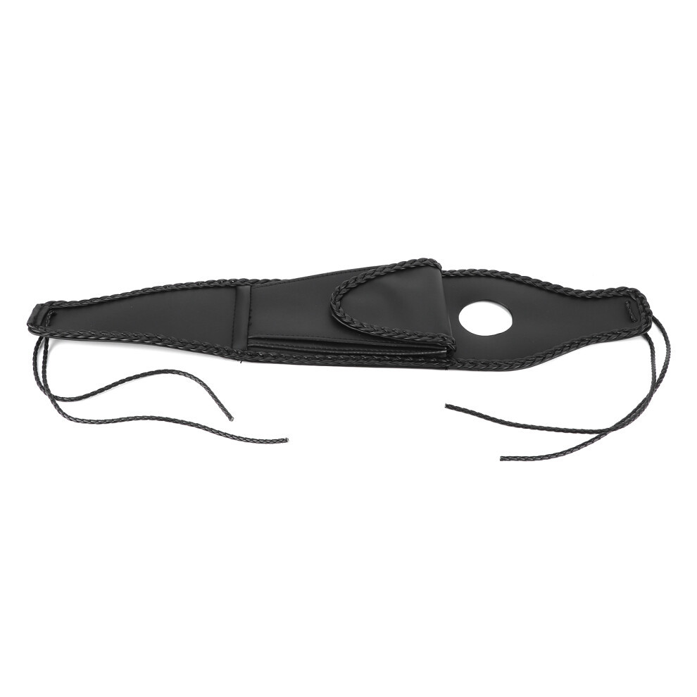 Motorcycle Fuel Tank Cap Cover Pu Leather For Xl 883 1200 48Braided Rope Edge 5021359556678