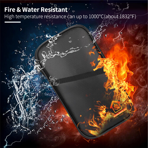 Feuerfeste Dokumententasche, Reisepasshülle, 2