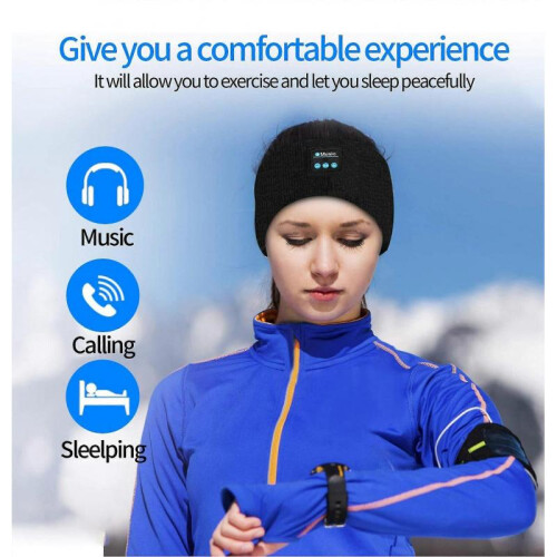 Bluetooth Noise Canceling Ultra Thin Headband Sleep Headphones 2