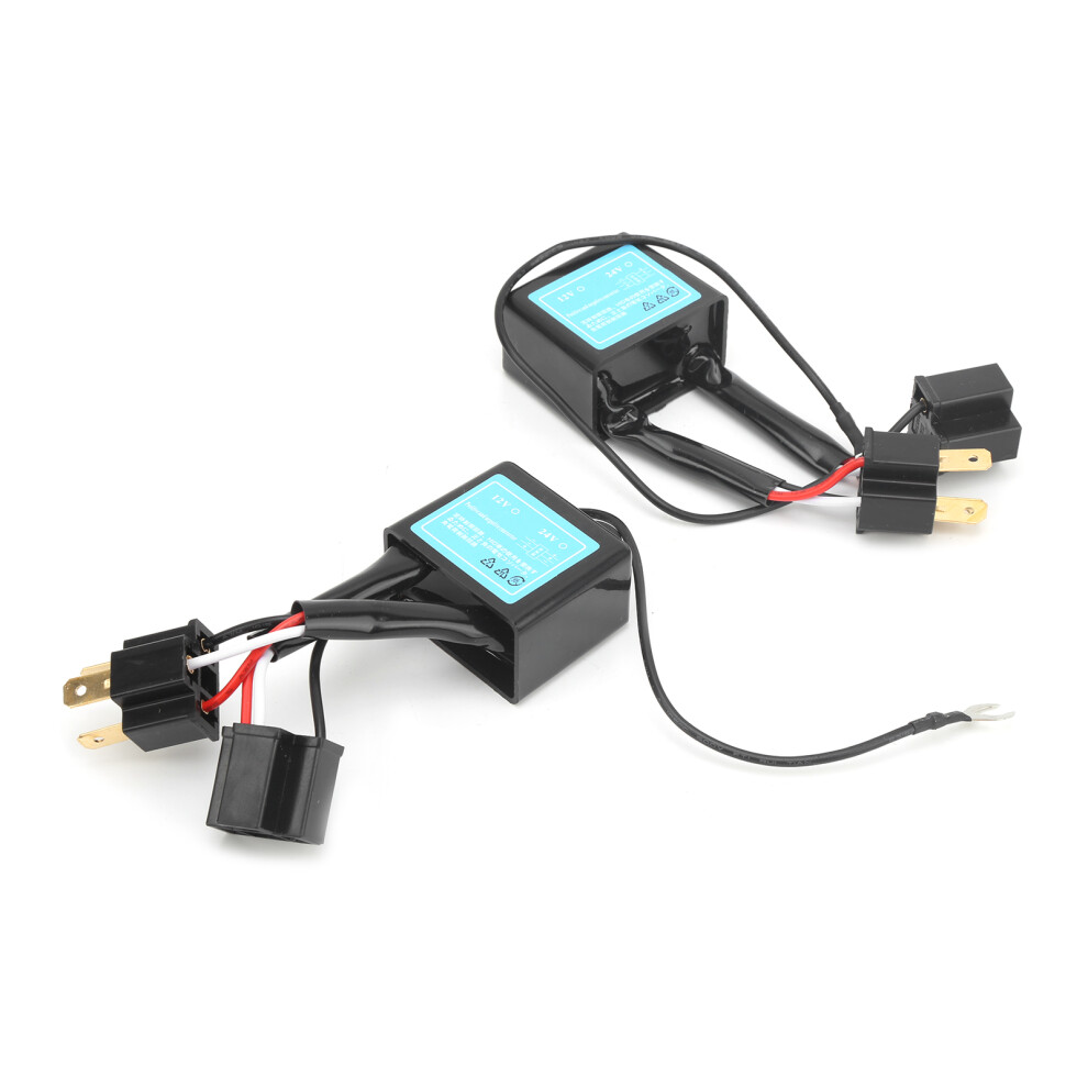 2Pcs Led Error-Free Decoder For H4 Headlights, Anti-Flicker, 12V 9451359563059