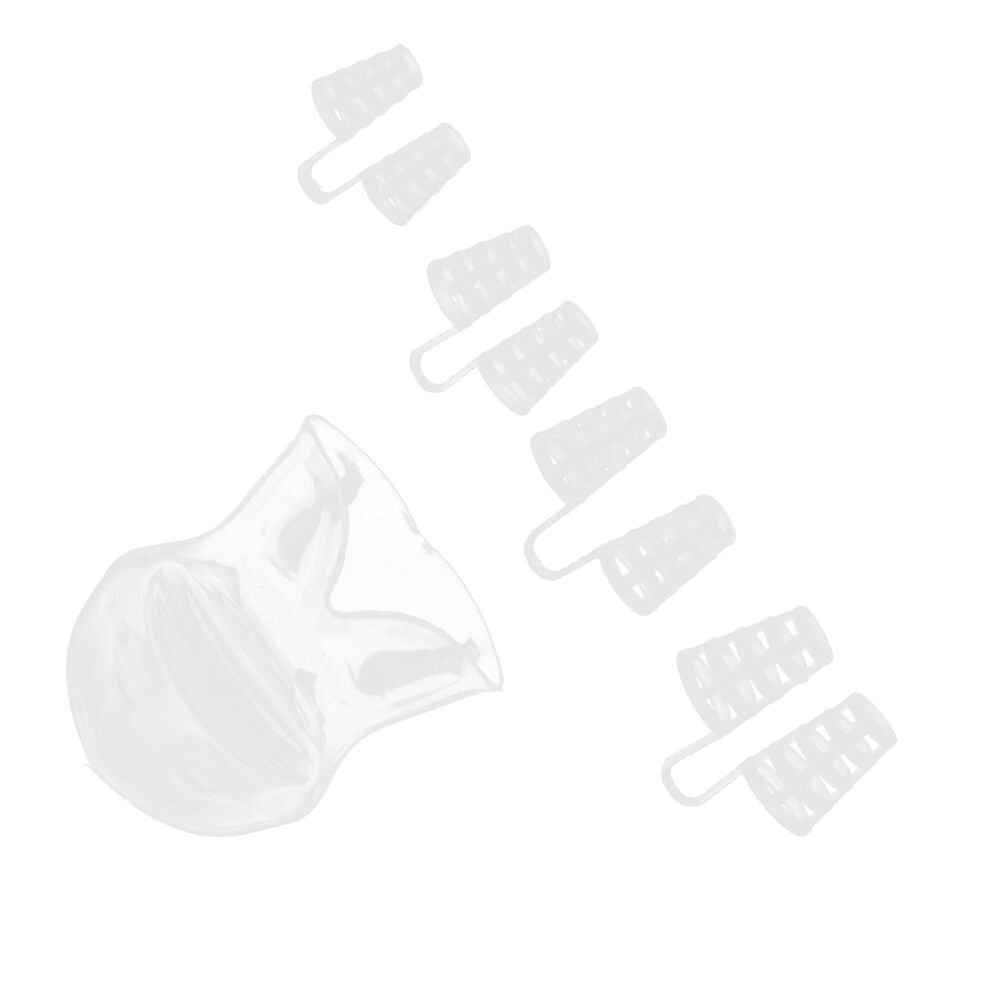 Silicone Anti Snoring Tongue Retaining Device Nose Clip Set for Sleep Comfort
