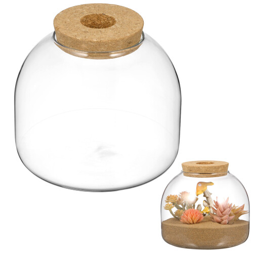 4 Glazen Terrarium Pot Met Stop Hydrocultuur 1