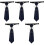 5 Polyester -gebonden Vrouwen Angel Charm 4