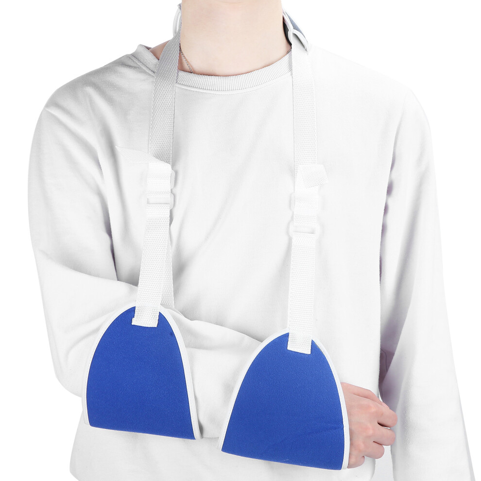 Forearm Sling Support Brace for Fracture & Sprain, Blue, One Size