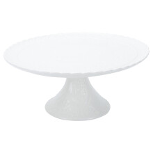 1Pc Ceramic Cake Stand With Embossed Fruit Design For Baking Display
