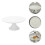 1Pc Ceramic Cake Stand With Embossed Fruit Design For Baking Display 4
