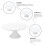 1Pc Ceramic Cake Stand With Embossed Fruit Design For Baking Display 11
