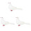 3Pcs Realistic Pigeon Model Garden Decor Wedding Prop 4