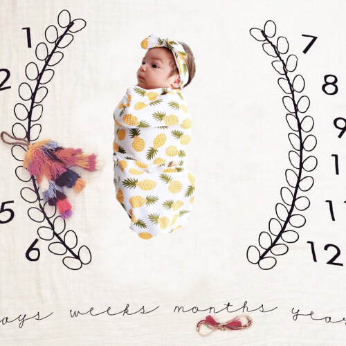 Baby Swaddle In Mussola , Coperta Da Posare 2