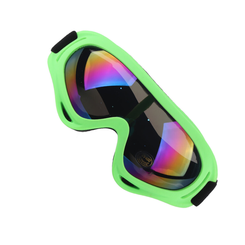 Kids Anti-Fog Ski Goggles Green for Snowboarding & Climbing, Windproof-image-OPC-PMTWKW6-NEW