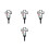 4Pcs Mom Design Cemetery Stake Decor For Outdoor Use 6