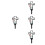 4Pcs Mom Design Cemetery Stake Decor For Outdoor Use 4