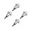 4Pcs Mom Design Cemetery Stake Decor For Outdoor Use 5